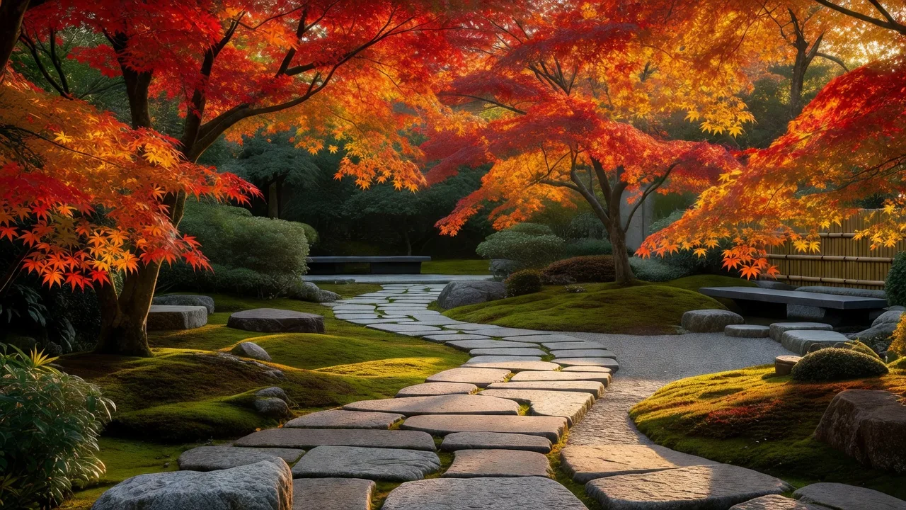 紅葉の庭