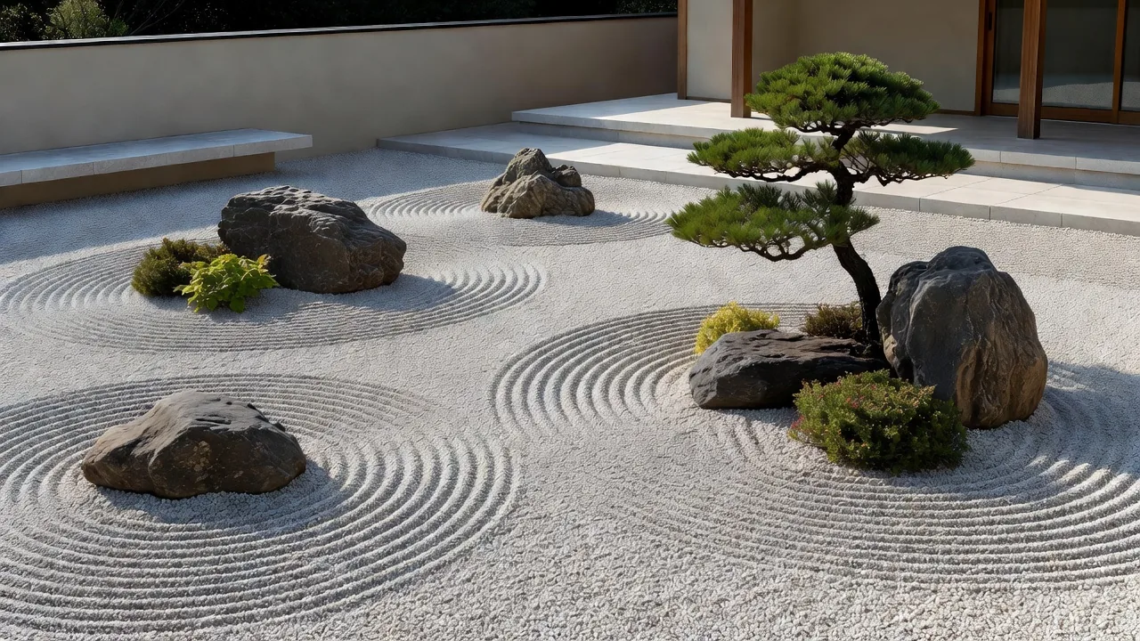 枯山水の中庭
